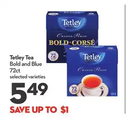 Longo's Tetley Tea Bold and Blue offer