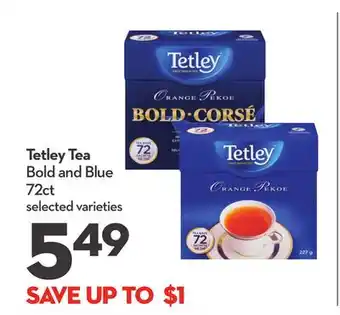Longo's Tetley Tea Bold and Blue offer