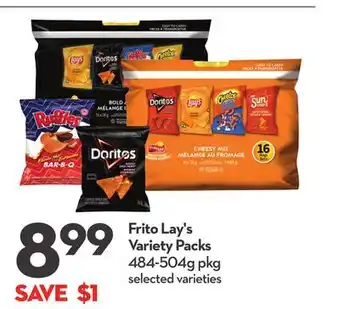 Longo's Frito Lay's Variety Packs offer