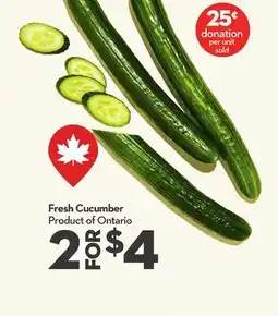 Longo's Fresh Cucumber offer