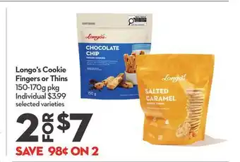 Longo's Cookie Fingers or Thins offer