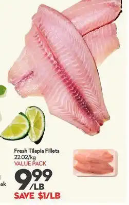 Longo's Fresh Tilapia Fillets offer