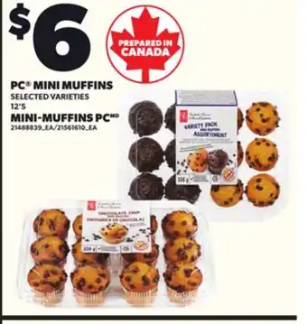 Independent Grocer PC MINI MUFFINS, 12'S offer