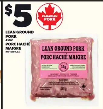 Independent Grocer LEAN GROUND PORK, 450 G offer