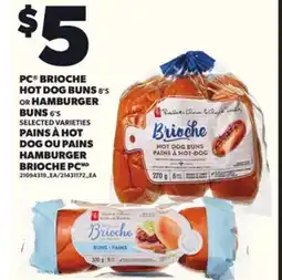 Independent Grocer PC BRIOCHE HOT DOG BUNS 8'S OR HAMBURGER BUNS 6'S offer
