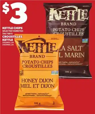 Independent Grocer KETTLE CHIPS, 156/198 G offer