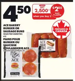 Independent Grocer ACE BAKERY BURGER OR SAUSAGE BUNS, 4'S offer