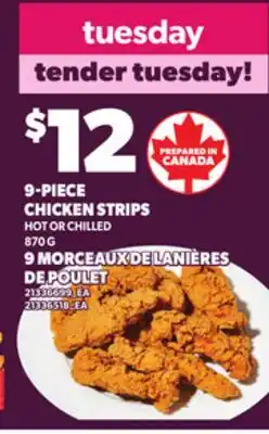 Independent Grocer 9-PIECE CHICKEN STRIPS, 870 G offer