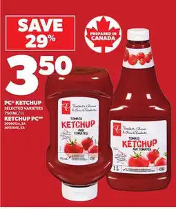 Independent Grocer PC KETCHUP, 750 ML/1 L offer