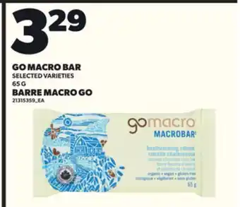 Independent Grocer GO MACRO BAR, 65 G offer