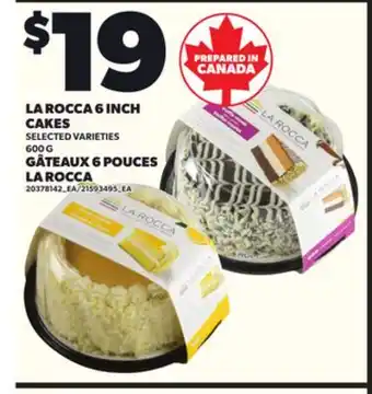 Independent Grocer LA ROCCA 6 INCH CAKES, 600 G offer