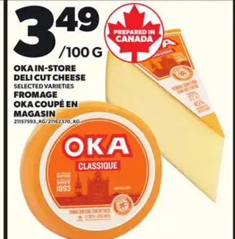 Independent Grocer OKA IN-STORE DELI CUT CHEESE offer