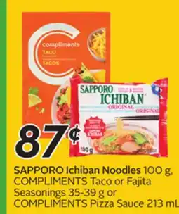 Sobeys SAPPORO Ichiban Noodles offer