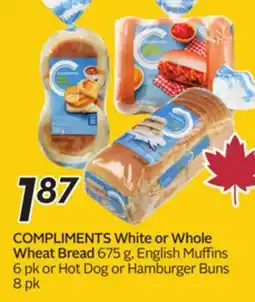 Sobeys COMPLIMENTS White or Whole Wheat Bread offer