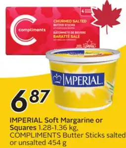 Sobeys IMPERIAL Soft Margarine or Squares offer