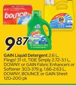 Sobeys GAIN Liquid Detergent offer