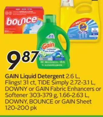 Sobeys GAIN Liquid Detergent offer