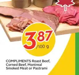Sobeys COMPLIMENTS Roast Beef,, Montreal offer