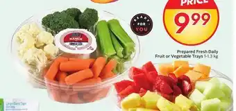 Sobeys Prepared Fresh Daily Fruit or Vegetable Trays offer