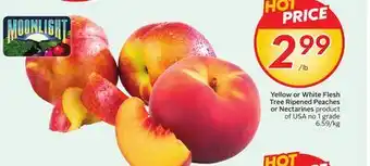 Sobeys Yellow or White Flesh Tree Ripened Peaches or Nectarines offer