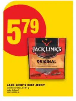 No Frills JACK LINK'S BEEF JERKY, 65-81 g offer