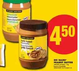 No Frills NO NAME PEANUT BUTTER, 1 kg offer