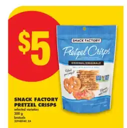 No Frills SNACK FACTORY PRETZEL CRISPS, 200 g offer