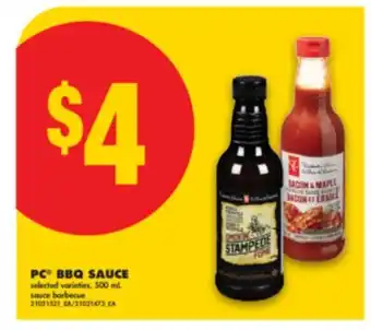 No Frills PC BBQ SAUCE, 500 mL offer