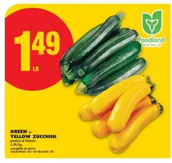 No Frills GREEN or YELLOW ZUCCHINI offer