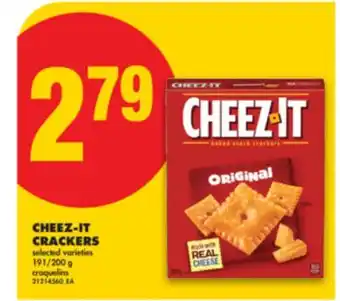 No Frills CHEEZ-IT CRACKERS, 191/200 g offer