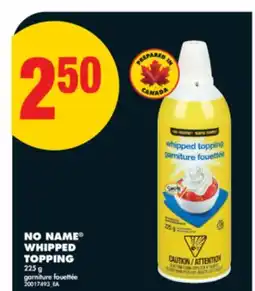 No Frills NO NAME WHIPPED TOPPING, 225 g offer