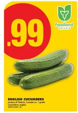 No Frills ENGLISH CUCUMBERS offer