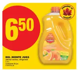 No Frills DEL MONTE JUGS, 2.5 L offer