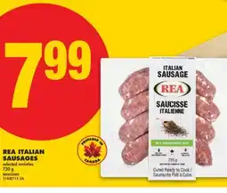 No Frills REA ITALIAN SAUSAGES, 720 g offer