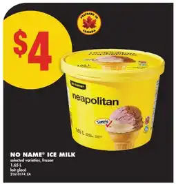 No Frills NO NAME ICE MILK, 1.65 L offer
