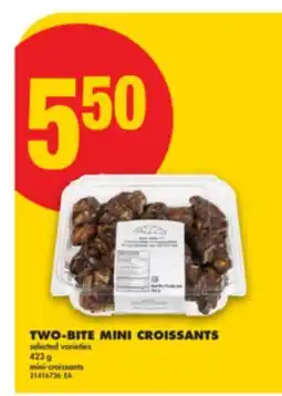 No Frills TWO-BITE MINI CROISSANTS, 423 g offer