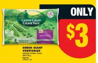 No Frills GREEN GIANT VEGETABLES, 400-750 g offer