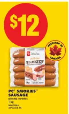 No Frills PC SMOKIES SAUSAGE, 1 kg offer