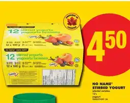 No Frills NO NAME STIRRED YOGURT, 12' s offer