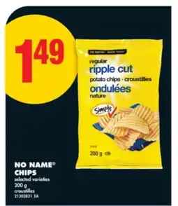 No Frills NO NAME CHIPS, 200 g offer