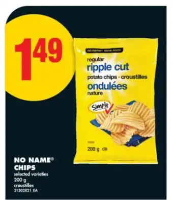 No Frills NO NAME CHIPS, 200 g offer
