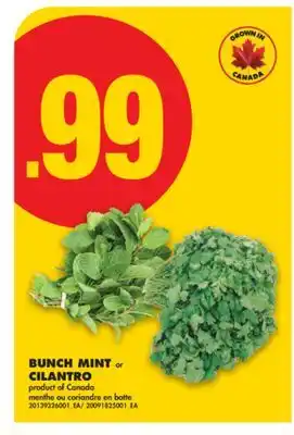 No Frills BUNCH MINT or CILANTRO offer