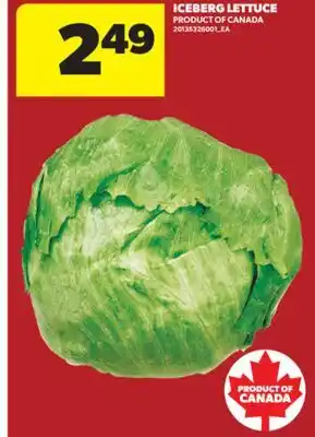 Real Canadian Superstore ICEBERG LETTUCE offer