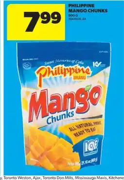 Real Canadian Superstore PHILIPPINE MANGO CHUNKS, 600 G offer