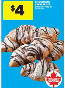 Real Canadian Superstore CHOCOLATE CROISSANTS, 4' S offer