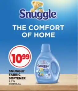 Real Canadian Superstore SNUGGLE FABRIC SOFTENER, 2.77 L offer
