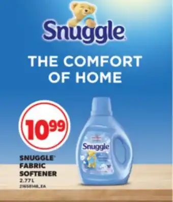 Real Canadian Superstore SNUGGLE FABRIC SOFTENER, 2.77 L offer
