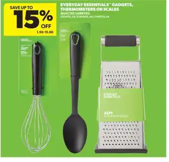 Real Canadian Superstore EVERYDAY ESSENTIALS GADGETS, THERMOMETERS OR SCALES offer