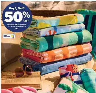 Real Canadian Superstore LIFE AT HOME BEACH TOWELS offer