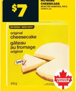 Real Canadian Superstore NO NAME CHEESECAKE, 510 G offer